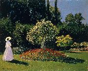 Claude Monet Jeanne Marguerite Lecadre in the Garden Sainte Adresse oil